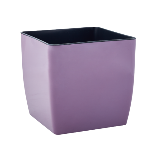 Вазон Квадро 22*22*21см низький фіолетовий Алеана Житомир