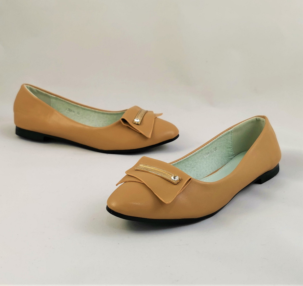 . Жеганські Балетки Бежеві Мокасини Туфлі Коричневі (розміри: 36,38,39) — 39-6 Дніпро - фото 6