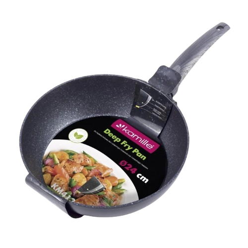 Сковорідка-сотейник d24см алюміній а/п Black marble 4134 KAMILLE Житомир