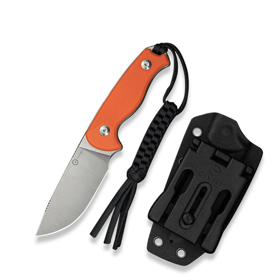 Ніж фіксований тактичний Civivi Timberbark, (8.1 см) 14C28N / G10 помаранчевий Киев - изображение 1