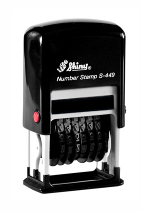 Міні-нумератор "Shiny" S-449 4 мм пласт. 9-ти розрядний, шт Київ - фото 1