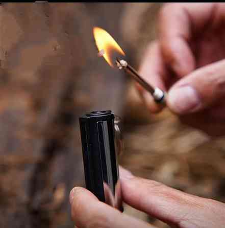 Вечный бензиновый спиник Make Fire - многоразовая зажигалка-брелок, кресал для разжигания огня, туристический аксессуар Киев