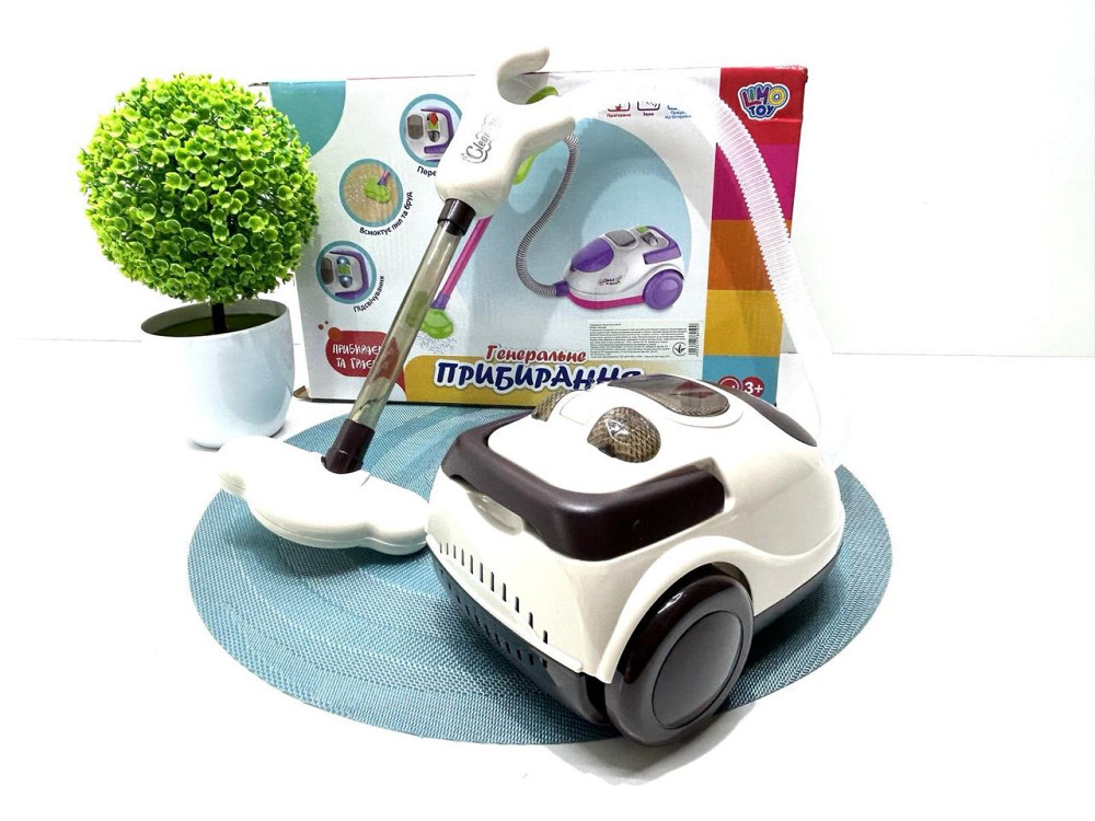 Пилосос іграшковий з пінопластовими кульками з підсвічуванням Білий (6912 A) Чернігів - фото 4