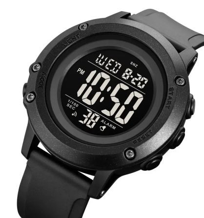 Чоловічий спортивний годинник Skmei 1966 (Чорний з чорним циферблатом) Вінниця