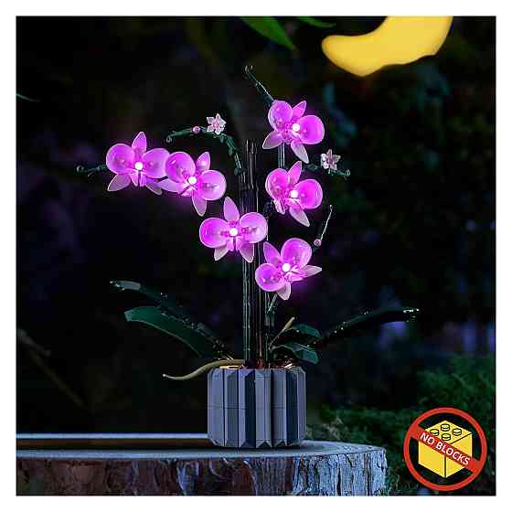 Світлодіодний набір LED підсвітки BrickBling сумісний з LEGO 10311 Orchid фіолетовий USB або батарейне живлення мідний провідник Київ