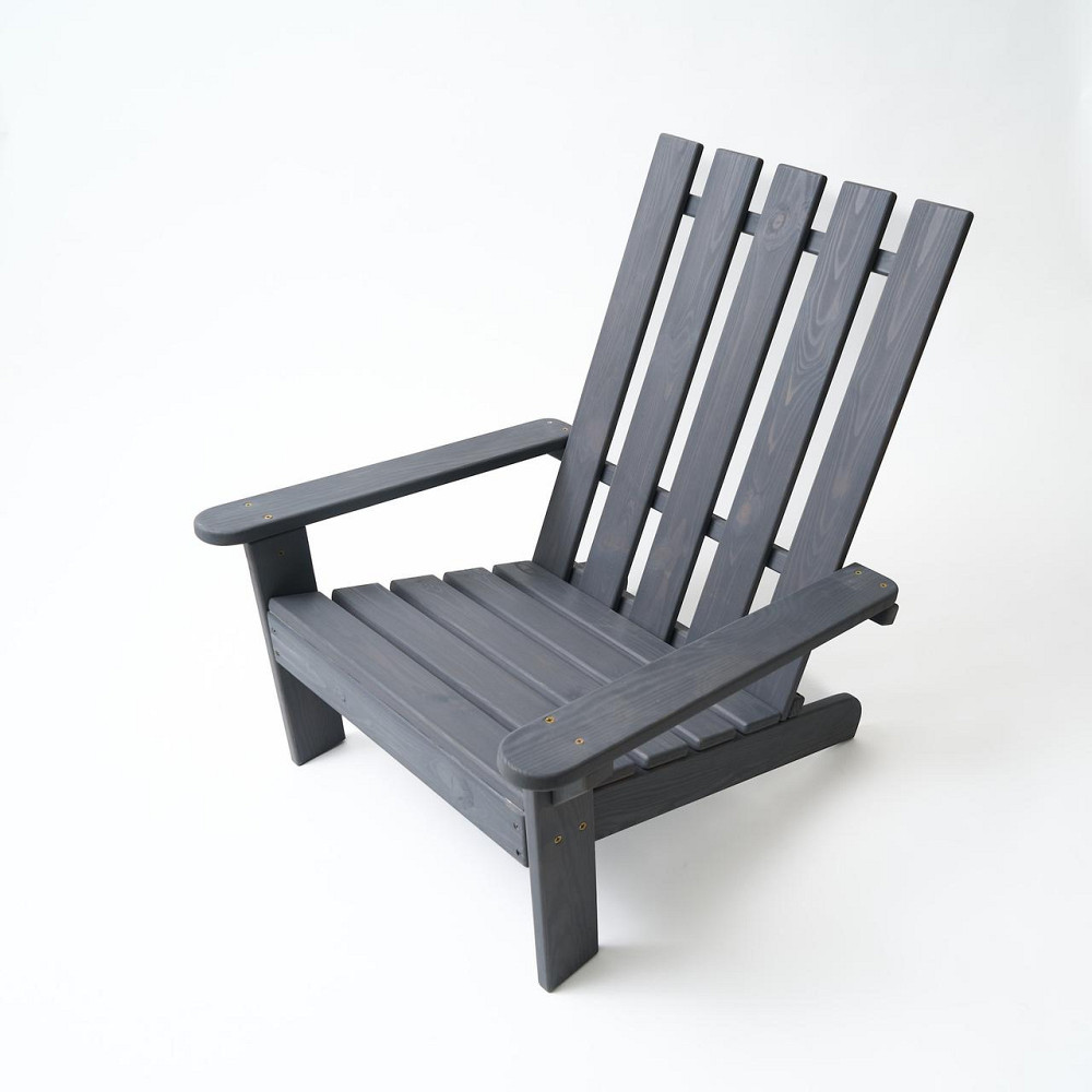 Кресло дачное деревянное складное шезлонг для зоны отдыха дома, дачи, сада, веранды из сосны, цвет графит Каменец-Подольский - изображение 6