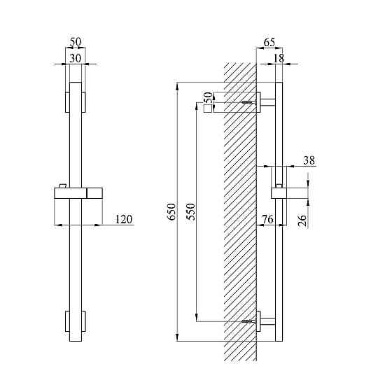 Набор смесителей Kroner Edelstahl Kubus - SCH060 + смеситель Edelstahl Kubus - SCH010 + штанга для душа Киев
