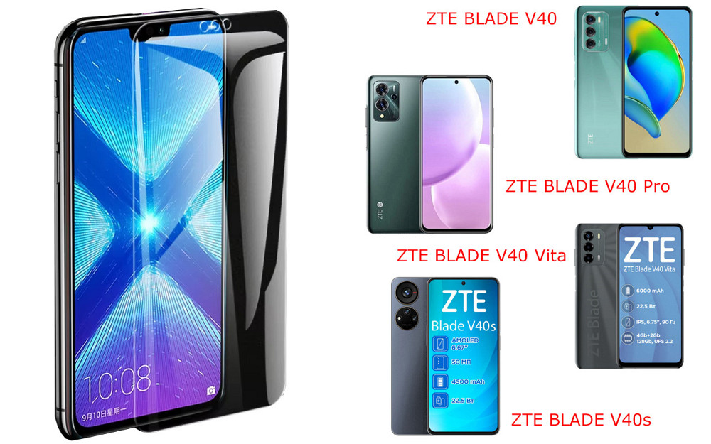 Защитное стекло NeoGlass для ZTE BLADE V40, V40 Pro, V40 Vita, V40s – ультрапрозрачное и устойчивое Киев - изображение 2