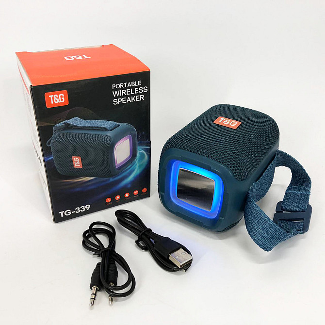 Bluetooth колонка с встроенной светодиодной подсветкой TG339, Bluetooth колонка с USB и AUX входом HL-72 Львов - изображение 12