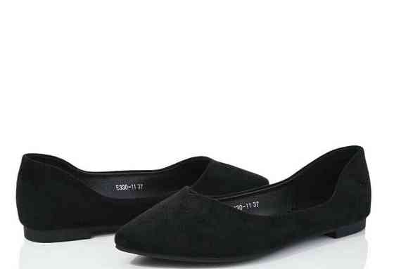 Loretta Балетки жіночі LORETTA E330-11 чорні (весна-осінь, еко-замша) (5566) 41 Коломыя