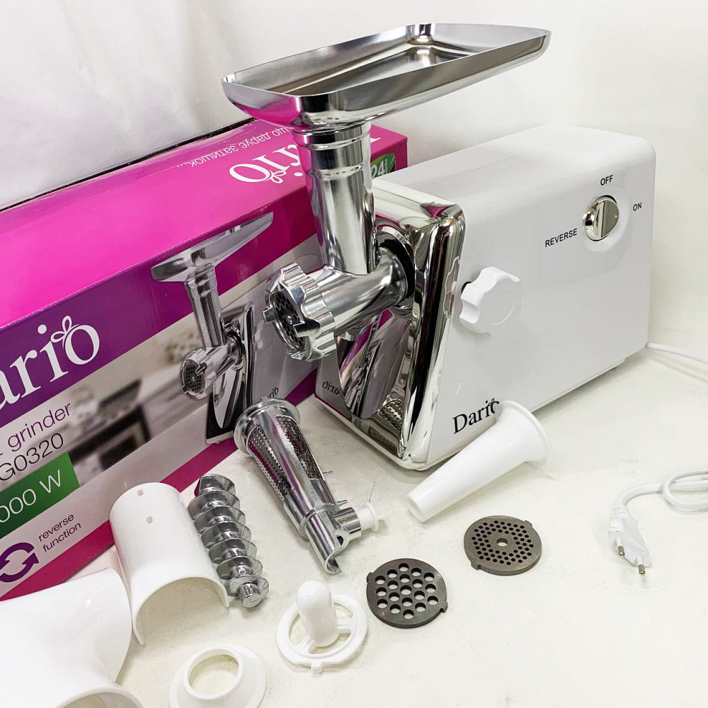 Мясорубка для наполнения колбас Dario DMG0320 2000Вт, Мясорубка для помидоров реверс насадки VQ-70 Львов - изображение 19