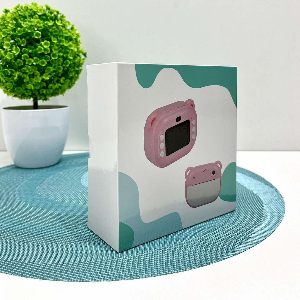 Фотоапарат-принтер фронтальна камера чб друк USB-кабель 2 рулони термопапір звук фото відео ігри SD роз'єм Блакитний (C 66631) Чернігів - фото 5