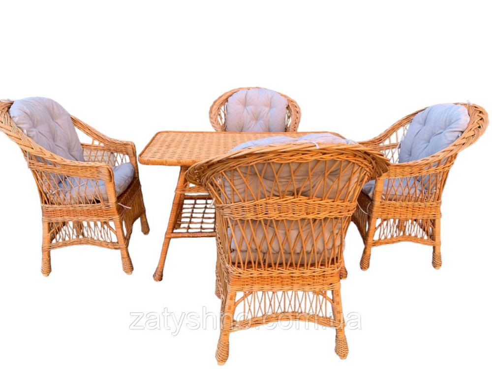 Мебель плетеная натуральная из лозы ан 4 человек Киев - изображение 7