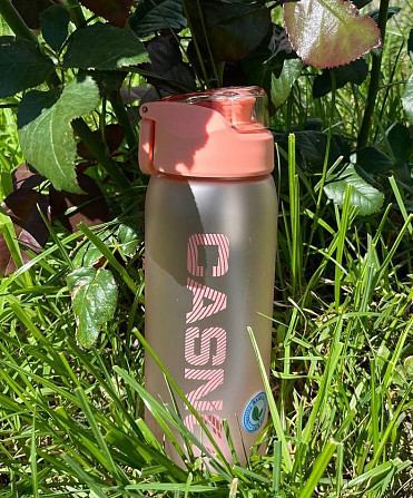 Бутылка для воды CASNO 800 мл спортивная пластиковая фляга для тренировок и фитнеса KXN-1246 Рожева Киев - изображение 5