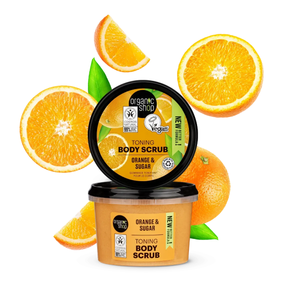 Скраб для тіла Тонізуючий Апельсин Organic Shop 250 мл Вінниця