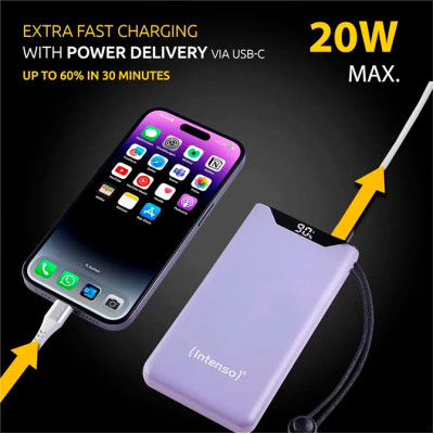 Батарея універсальна Intenso F10000 10000mAh QC3.0 purple (7332033) Вінниця - фото 10