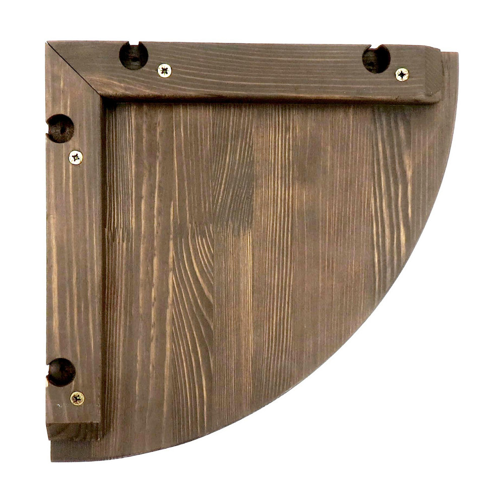 Кутова настінна полиця "Кабарет 35" сепія Миколаїв - фото 2