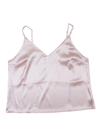 Базовая майка женская атлас Пудровый M Харьков