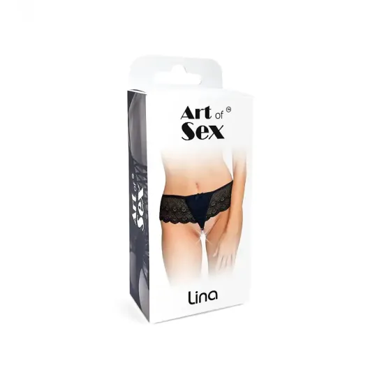 Сексуальні трусики Art of Sex - Lina з перлинами, розмір L-2XL Львів