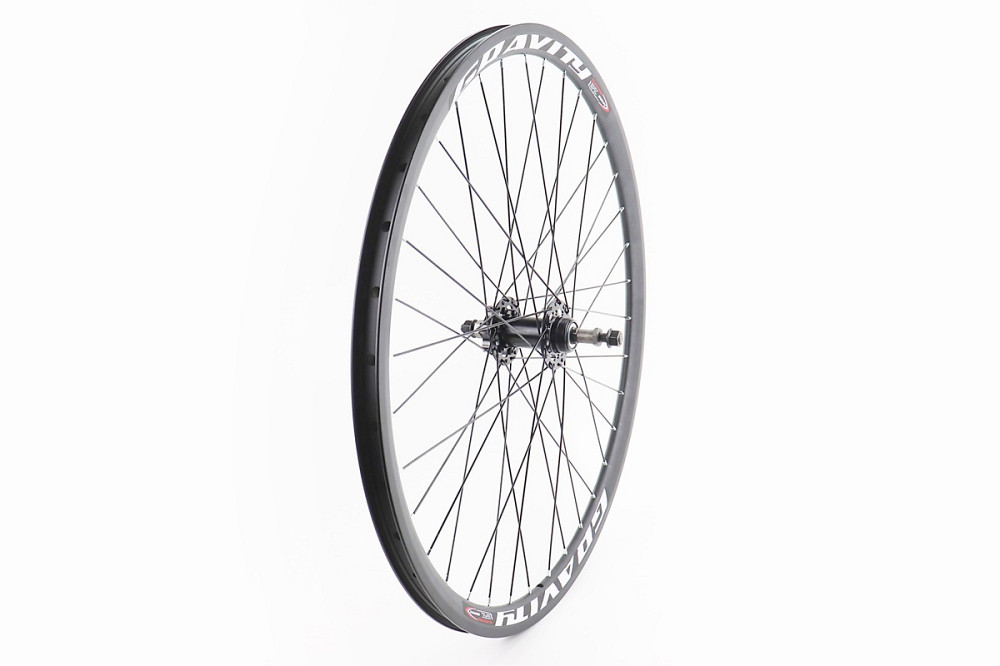 Колесо 27,5" заднє Disk-brake, обід та втулка 14Gx36H алюмінієві, під вільнобіг, кріпл. гайка, "GRAVITY" Київ - фото 1
