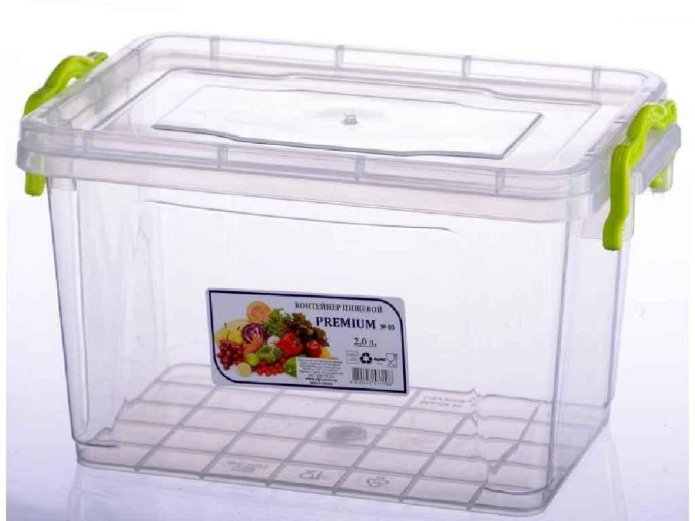 Контейнер пл. 2,0л Premium No03 высокий ТМ AL-PLASTIK   Solmir Solmir Solmir Київ - фото 1