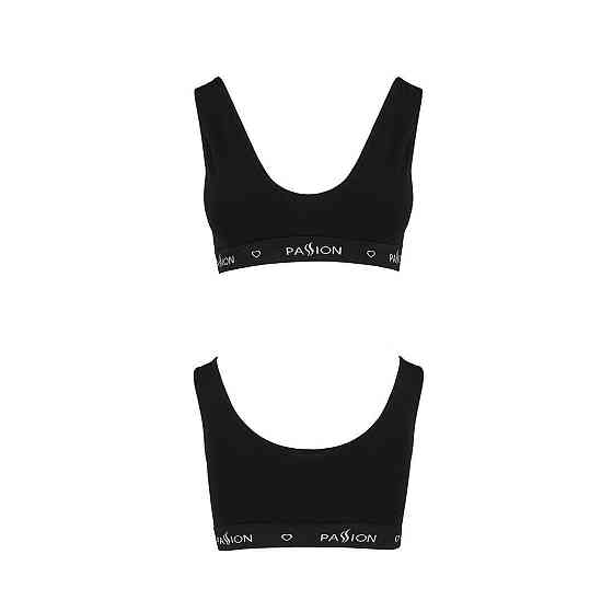 Спортивний топ з широкою гумкою Passion PS004 TOP M, black Sex Aura Київ