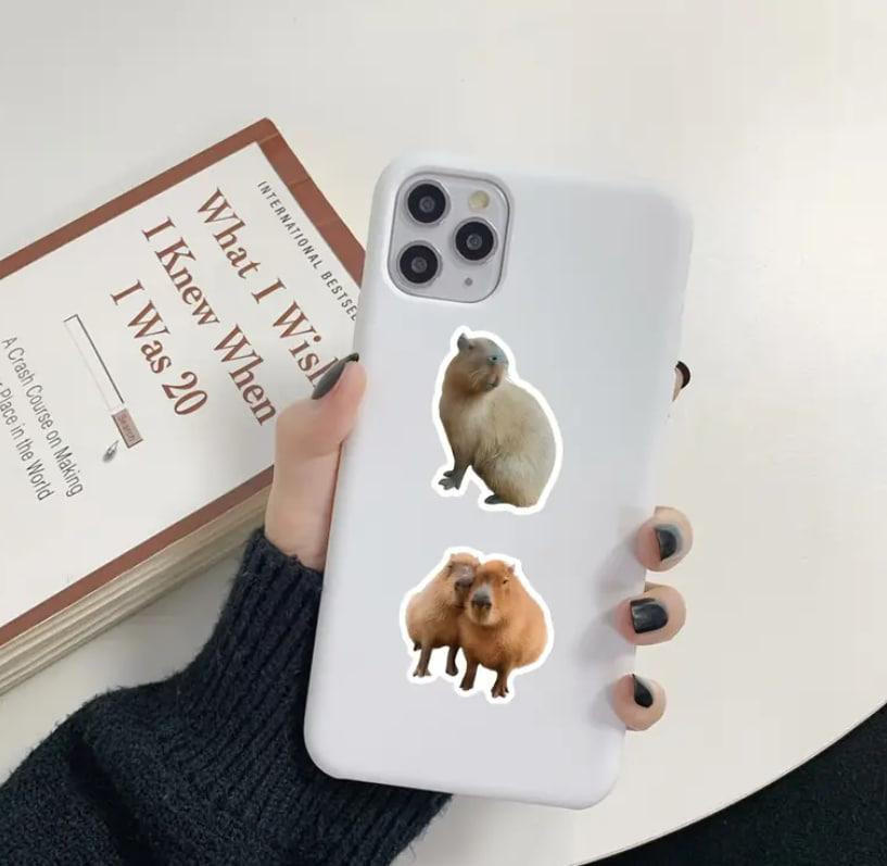 Реалістичні наліпки з капібарою, наліпки з тваринами,водонепроникні наліпки для пляшки з водою, комп Київ - фото 4