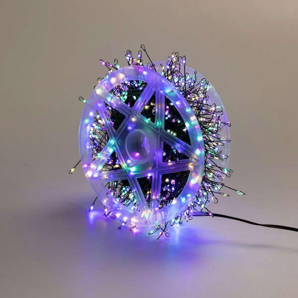 Гірлянда нитка хвойна лапа 30 метрів  640 led зелений дріт мультиколор D1750ML Київ - фото 18