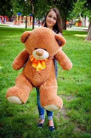 Плюшевий ведмедик М'яка іграшка Бойд 125 см Коричневий Тернопіль