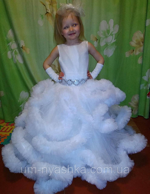 Пышное платье Облачко белое на 4-5, 6-7 Кривой Рог - изображение 2