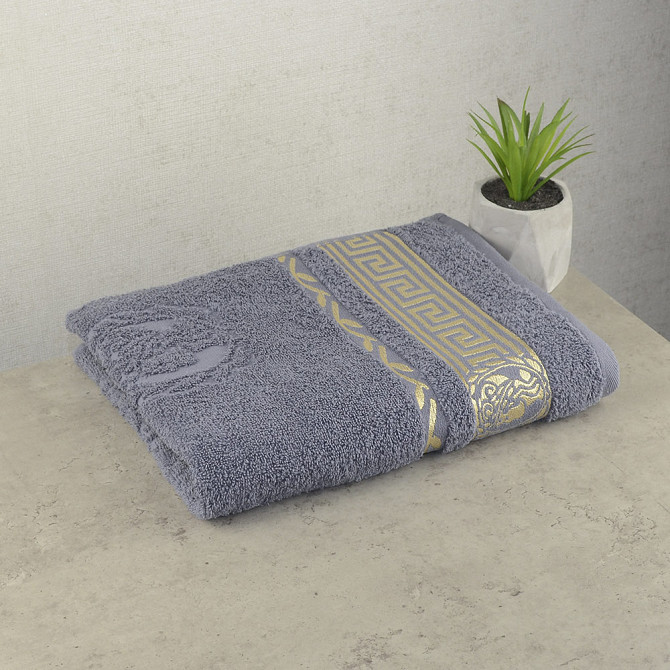 Набір махрових рушників 3шт GM Textile 50х90см, 50х90см, 70х140см Caesar 450г / м2 (Сірий) Суми - фото 2