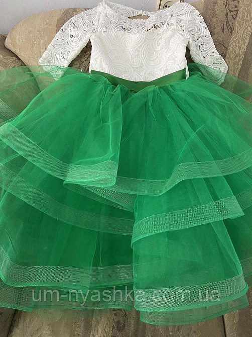 Платье Весны Длинное нарядное пышное зеленое платье на 5-6, 6-8 лет Виктория Кривой Рог - изображение 10