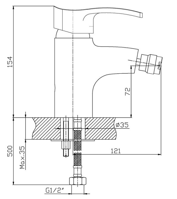 Змішувач для біде Haiba Focus 002   ( HB0112 ) 33916 Харків - фото 3