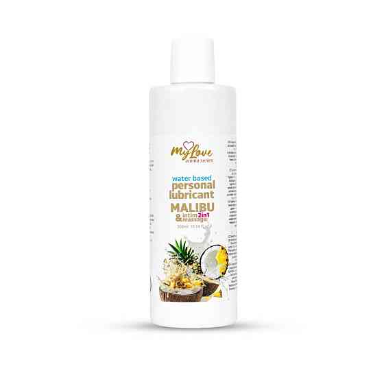 2в1 лубрикант та масажний гель - MyLove Aroma Series Intim&Massage Malibu, 300 мл Sex Aura Київ