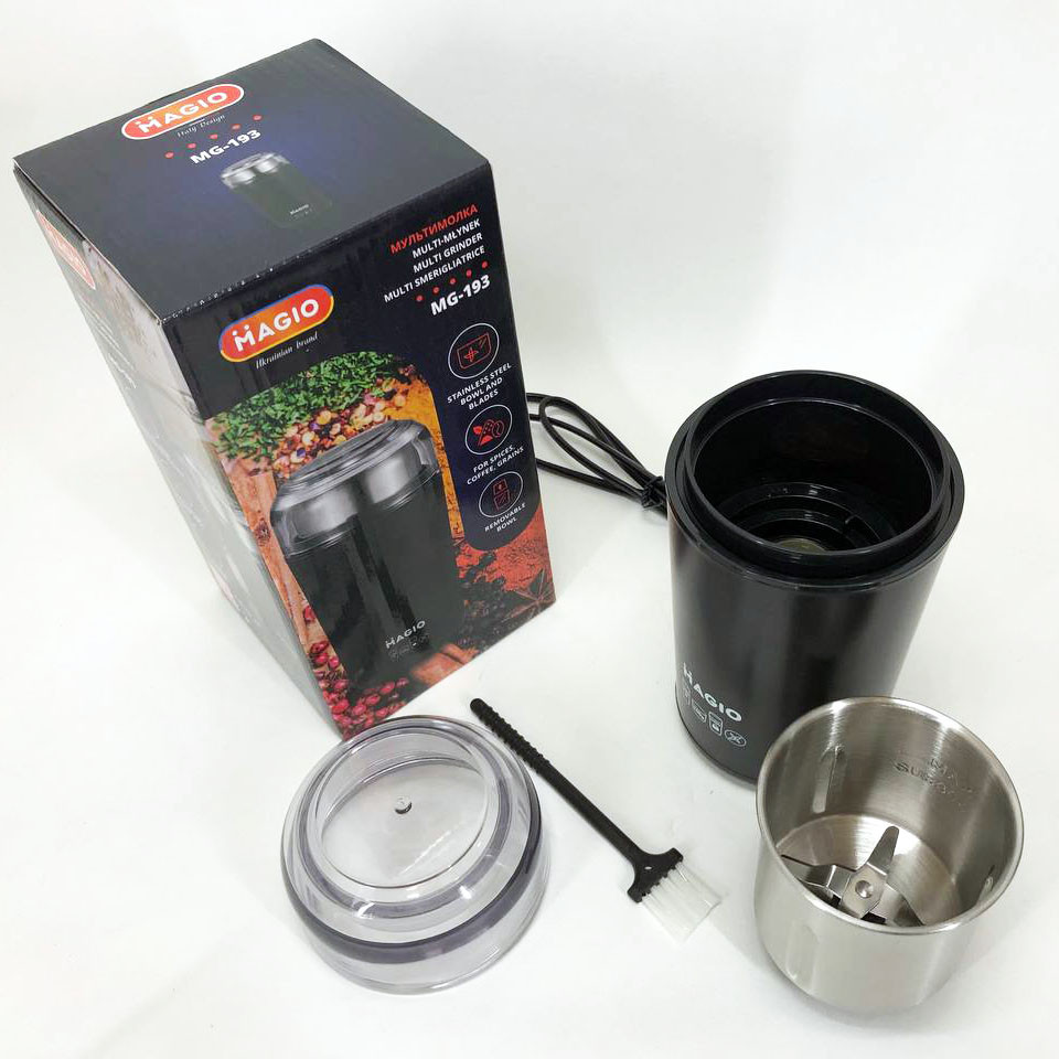 Апарат для измельчения кофе MAGIO, Универсальная бытовая кофемолка, Кофемолка для кофе и сахара SZ-65 Львов - изображение 9