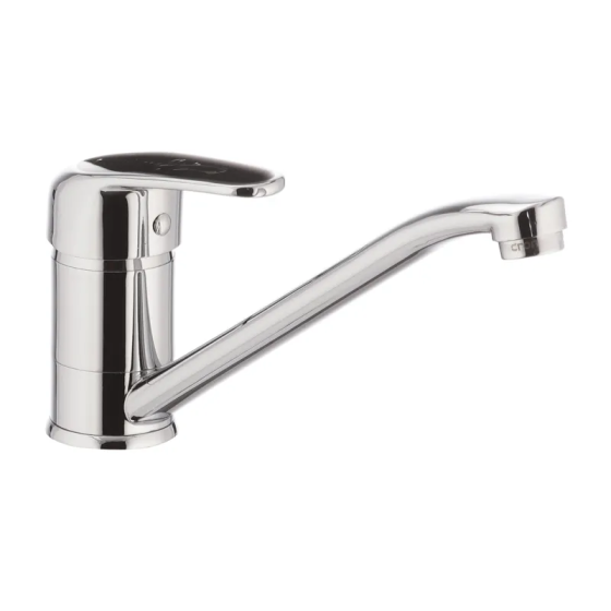 Кухонний змішувач Cron Magic 555 з чорною ручкою CR0108 Харків