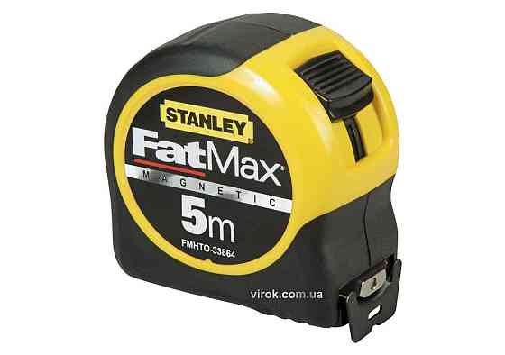 Рулетка STANLEY "FatMax" : L= 5 м x 32 мм. пластиковий ергоном. корпус, магнітний наконечник Одеса