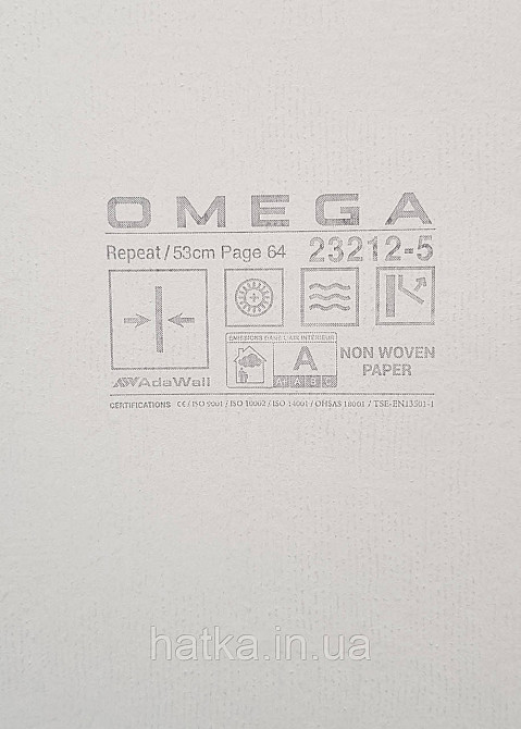 Шпалери вінілові на флізеліні AdaWall Omega1.06х10 під штукатурку кора дерева щільні зелені беж 23212-5 Київ - фото 4