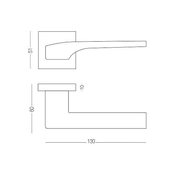 Ручка Z-1807 MC Хром матовий Київ