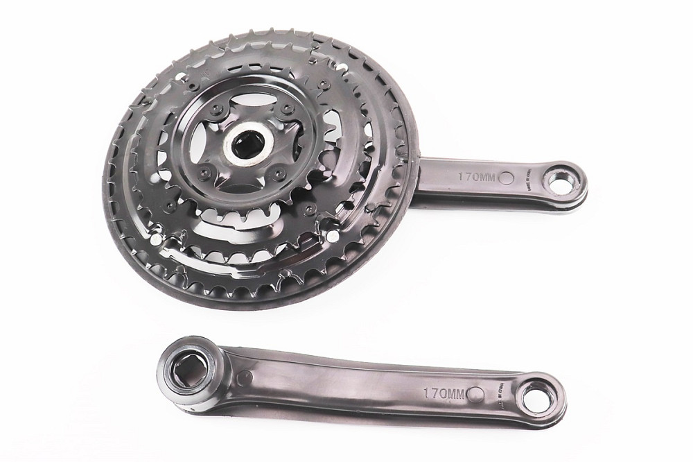 Шатуни "квадрат" 170мм, 42.34.24T MTB, чорні GR 02 (можливі потертості) Київ - фото 2