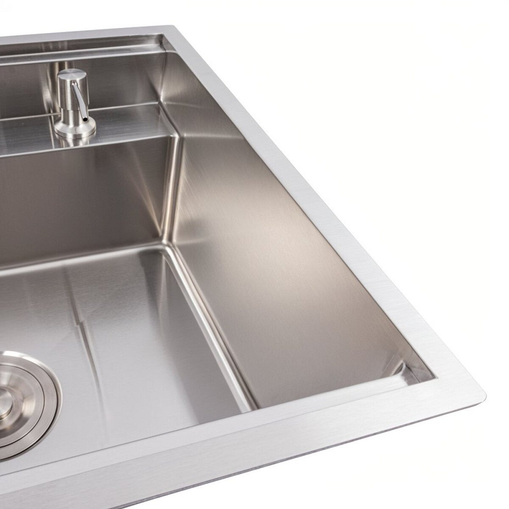 VALESO Кухонна мийка CM 50*50 прихована нержавійка VALESO Handmade (змішувач в комплекті) Київ - фото 5