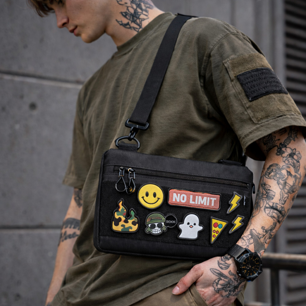 Сумка для повседневной жизни, Сумка через плечо мужская плетеная Мужская уличная через плечо ZR-17 Львов - изображение 20