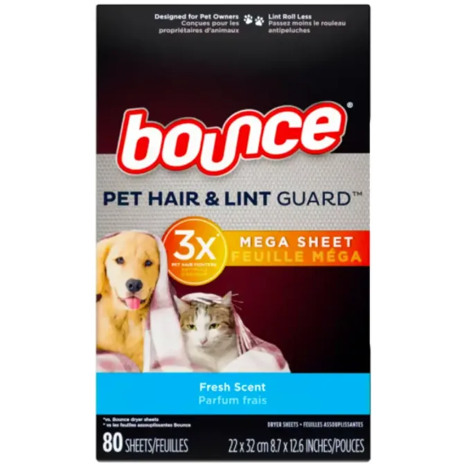 Серветки для сушильної машини Bounce Pet Dryer Sheets, Outdoor Fresh Scent, 80 шт. Львів - фото 1