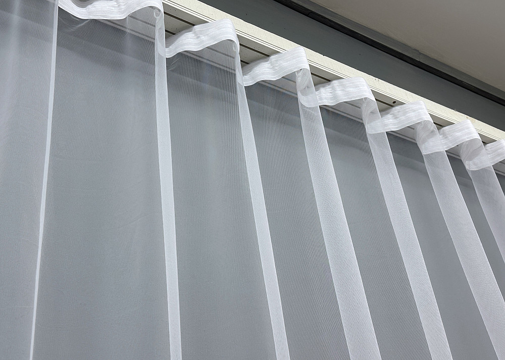 Тюль фатин с вышивкой и люрексом цвет холодный белый 1844т Киев - изображение 8