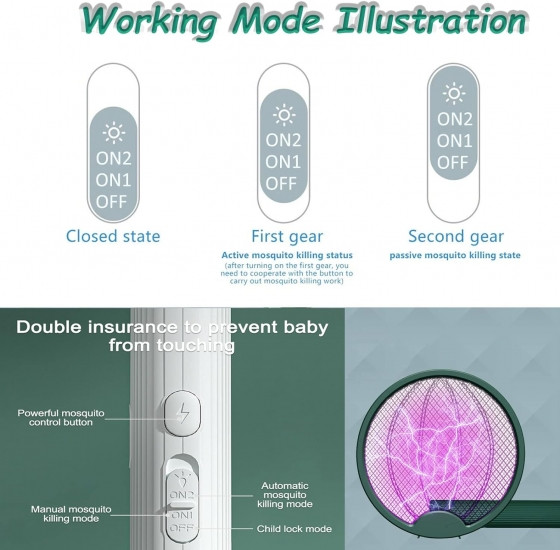 Электрическая мухобойка-ловушка 3 в 1 с УФ-лампой Винница - изображение 2