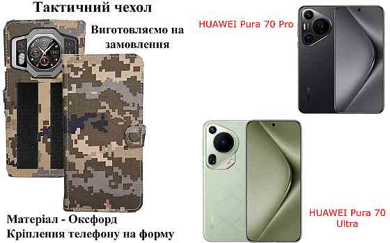 Тактичний чохол для Honor 500, Honor 500 Pro, кріпиться до спорядження на липучці Київ