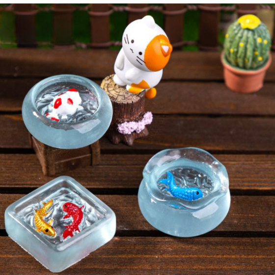 Миниатюрный аквариум для поделок, моделирования и творчества Акваріум круглий 2 Одесса