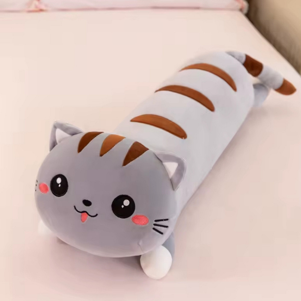 Кот батон 70см серый мягкая игрушка подушка обнимашка Киев - изображение 4