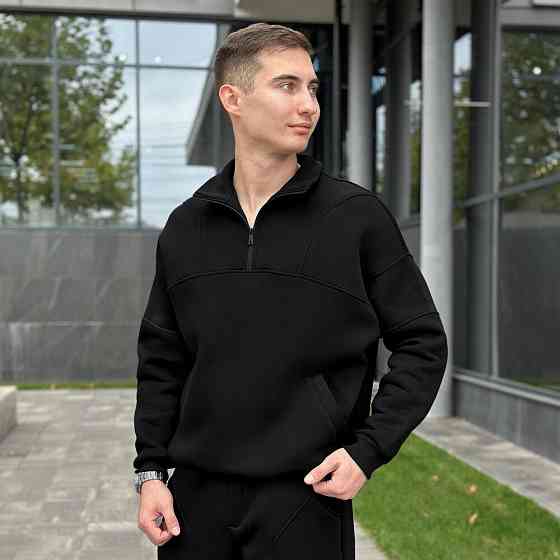 Спортивний костюм зимовий чоловічий чорний Pobedov Grand ЗИМА Київ