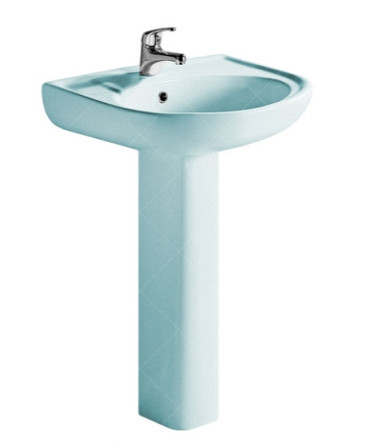 Комплект раковина + ніжка RAK Ceramics Cynthia Wash Basin (57 см) Блакитний Вінниця - фото 1